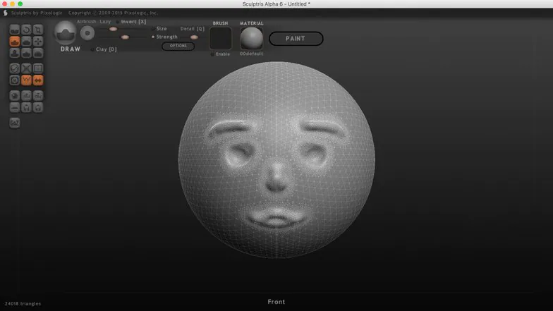 digital sculpting face