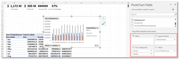 Excel Create PivotChart