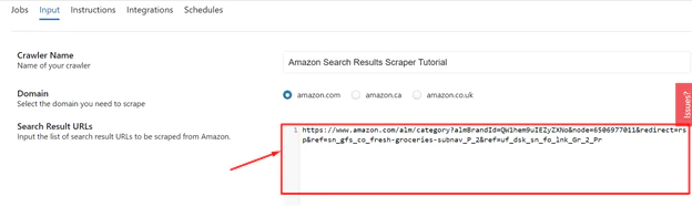 input-Amazon-search-result-URL-into-Search-Results-URLs-data-field 