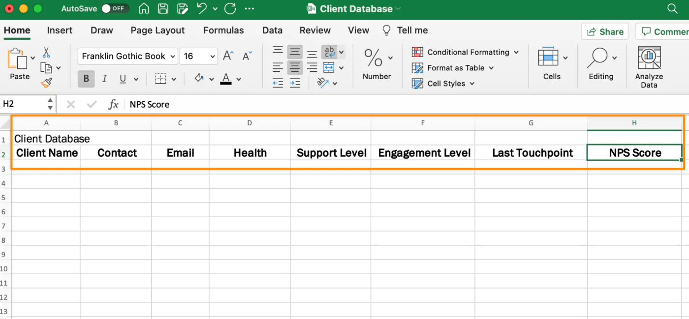 How to build database using MS EXCEL? ITS