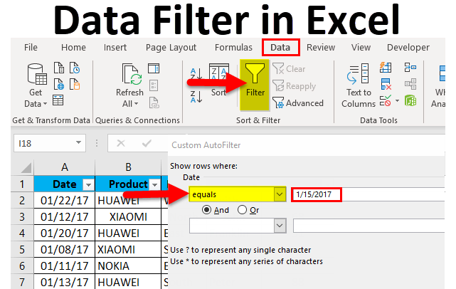 Data Filter in Excel (Examples) | How to Add Data Filter in Excel?