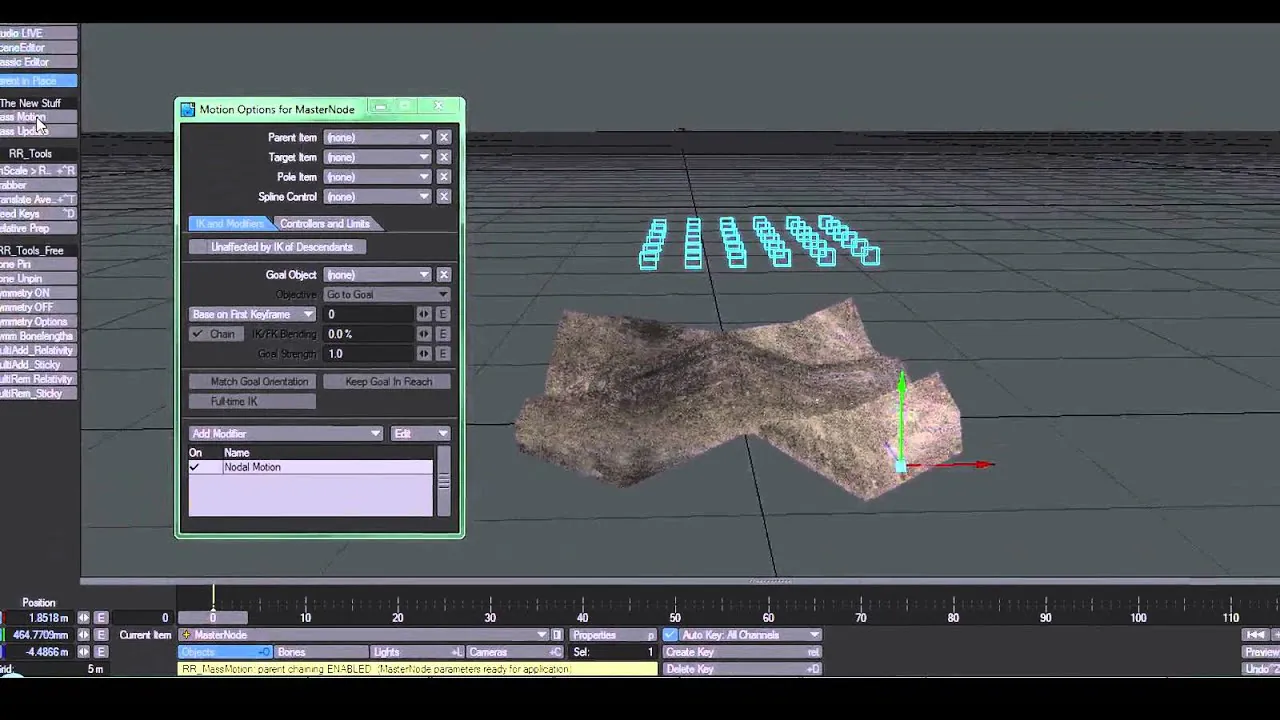 RR Tools for Lightwave: MassMotion - YouTube