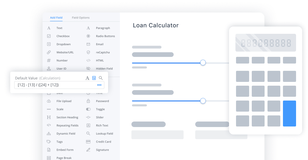 How to do form calculations in WordPress?