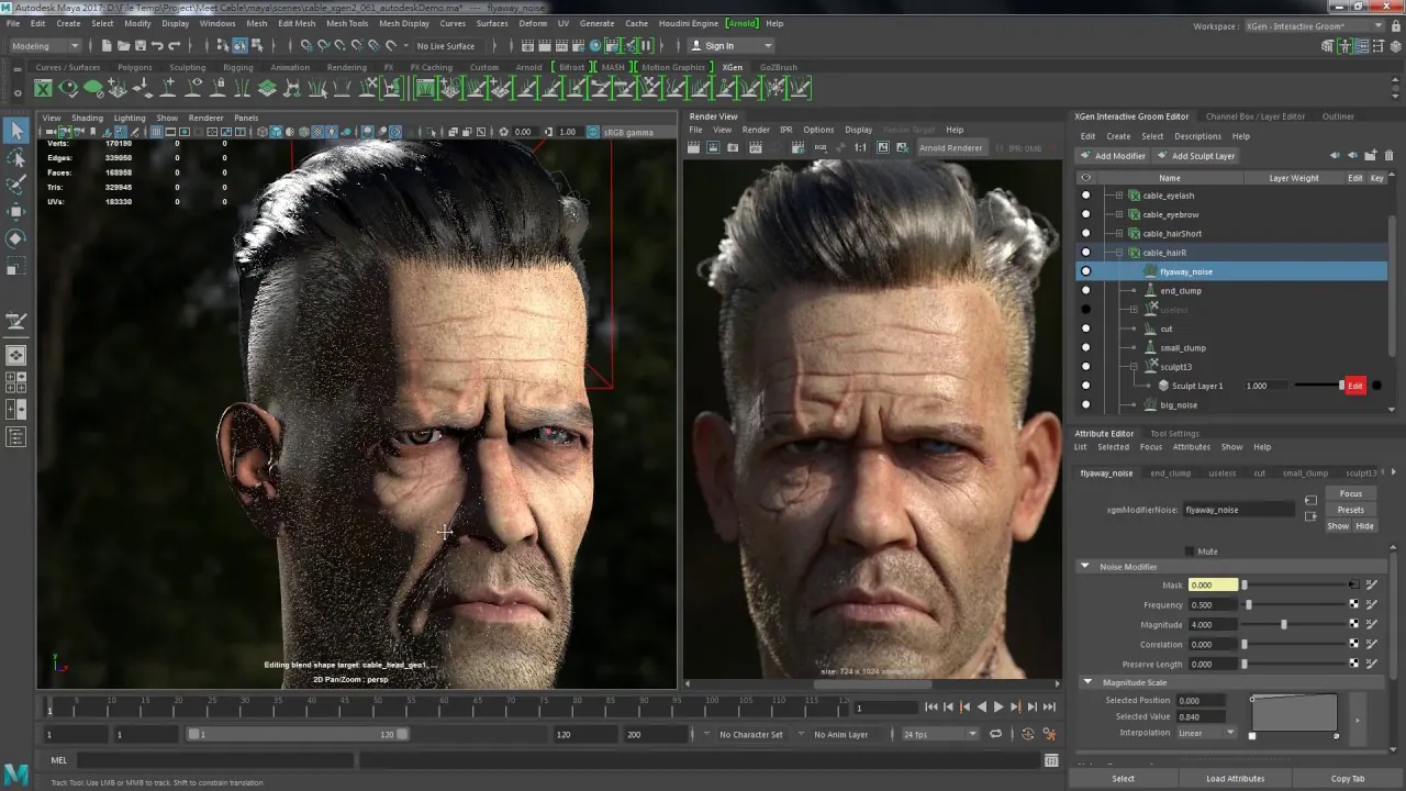 3D Game Character in Autodesk Maya