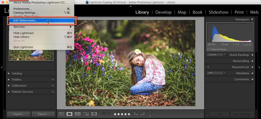 How Do I Add A Watermark To My Images In Lightroom