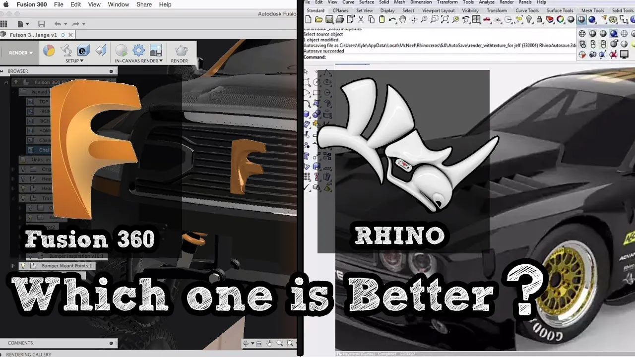 Which Software Is Better For 3D Printing Rhino Or Fusion 360?