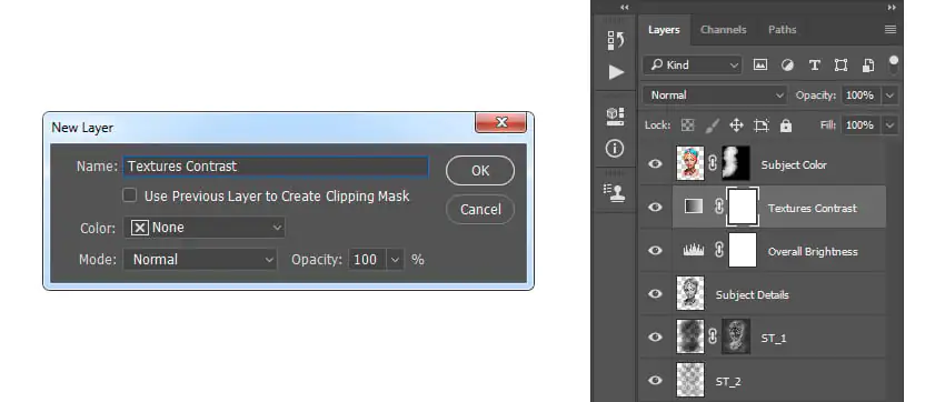 Creating new gradient map adjustment layer