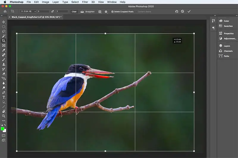 Rule of thirds in Photoshop