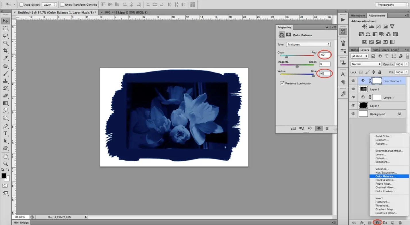 How to Mimic a Digital Cyanotype Using Photoshop with Ease