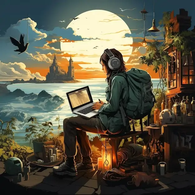 How To Create A Digital Nomad Illustration