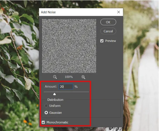 how to add grain in photoshop