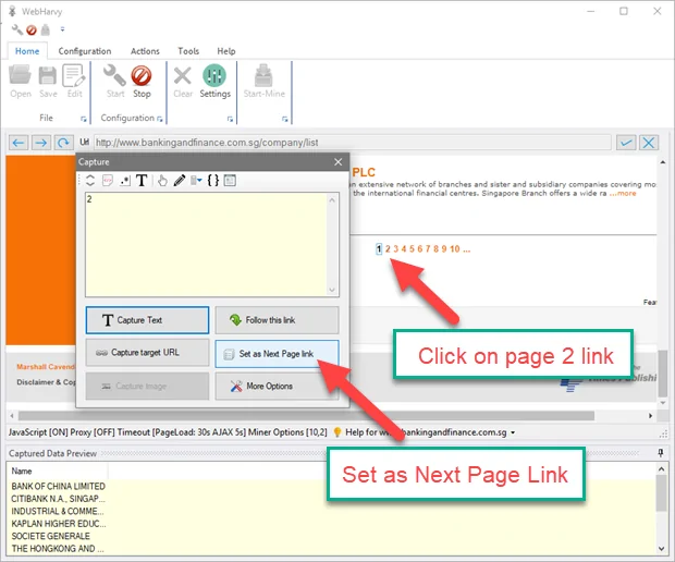 Web Screen Scraper