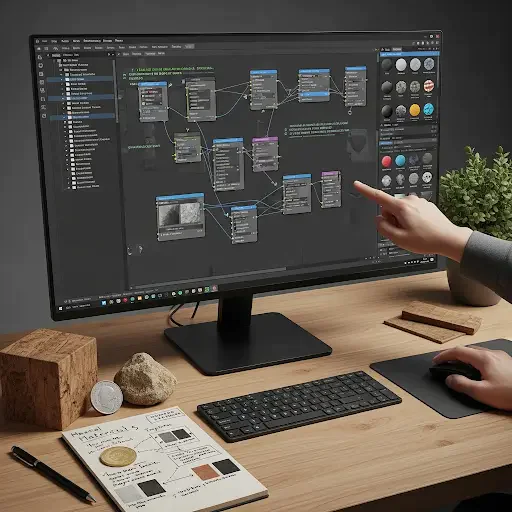 packaging reusable PBR material library in Substance Designer