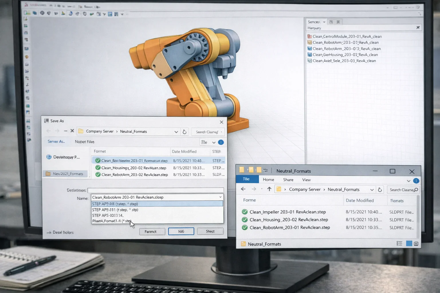 Export CAD to Neutral 3D Formats