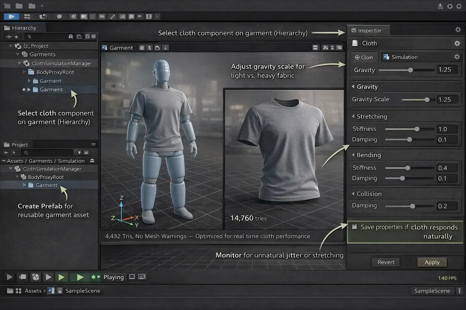 Assign Fabric Properties