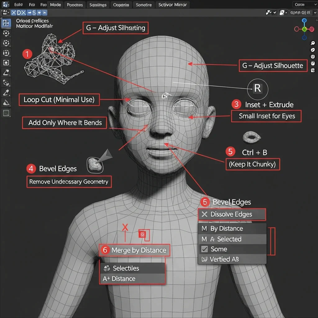 Refine the Shape & Keep It Low Poly