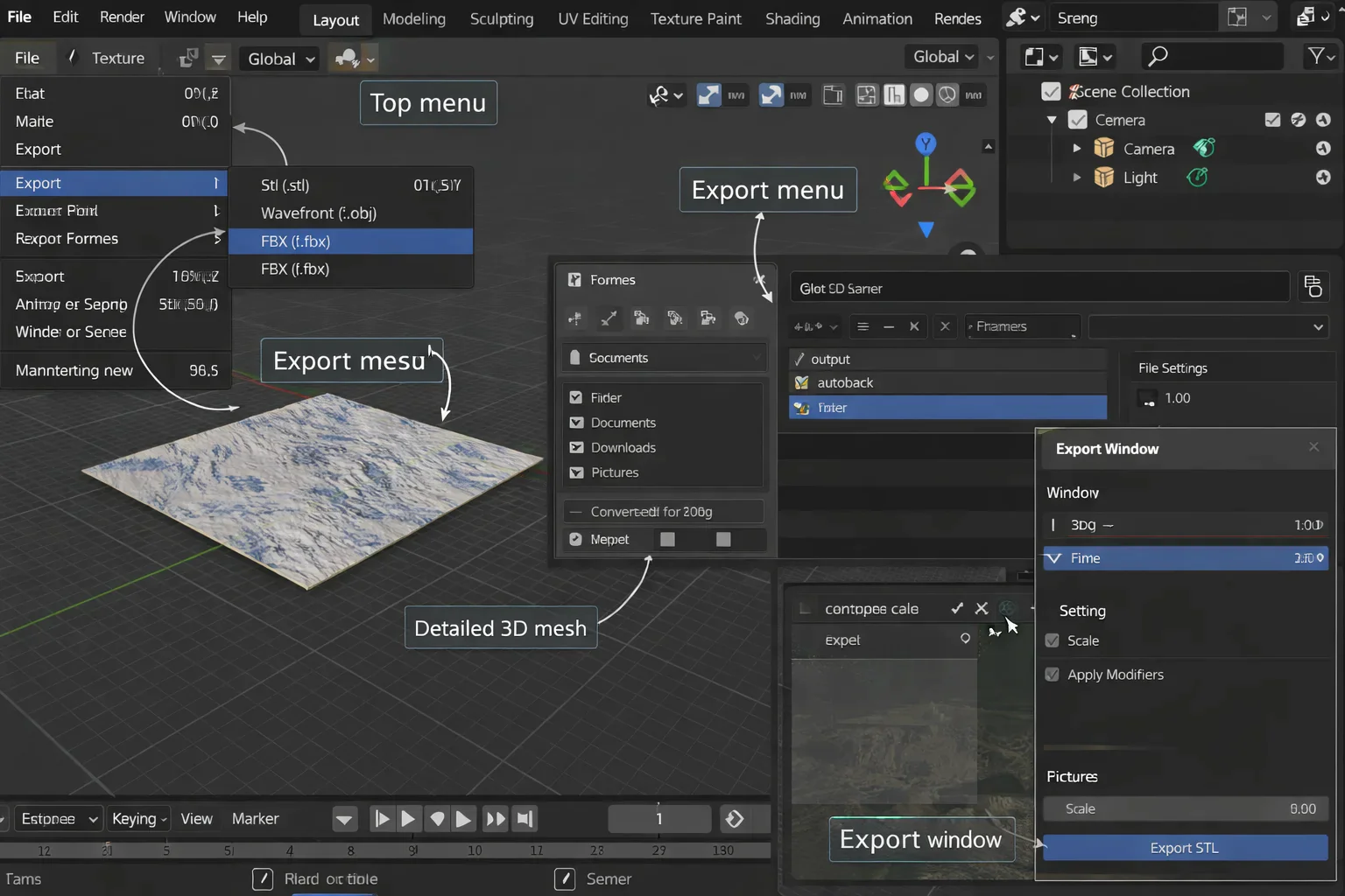 Export the Final 3D Model