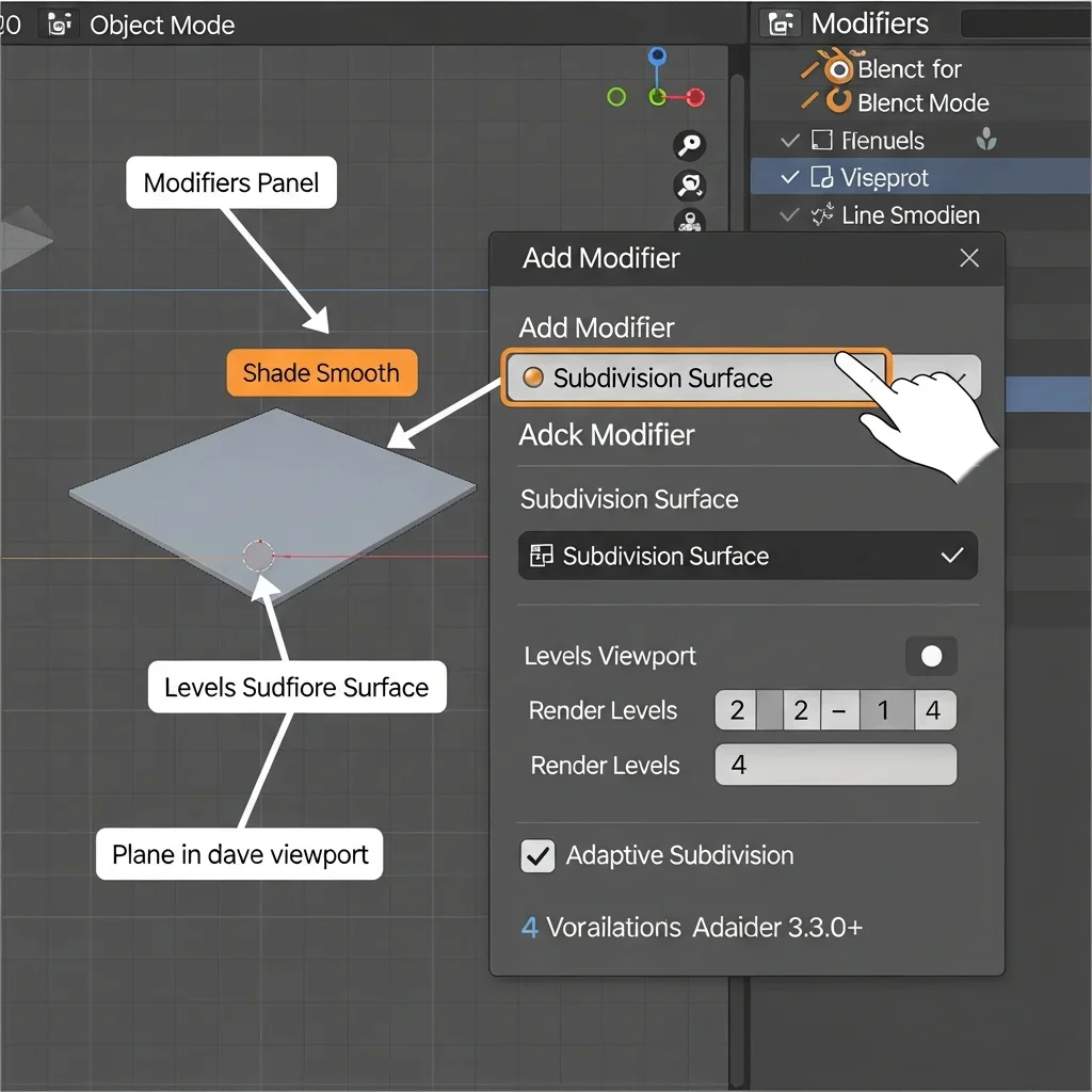 Apply the Subdivision Surface Modifier