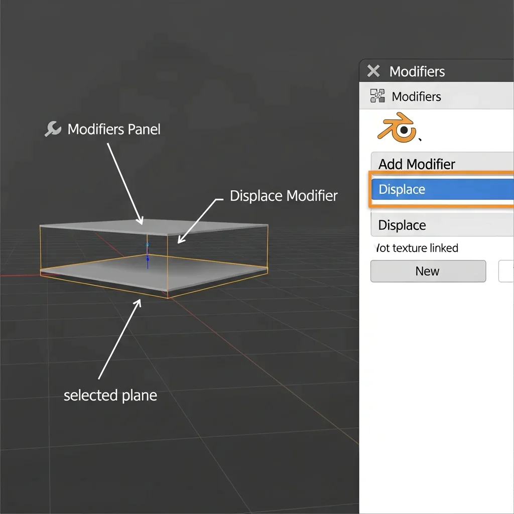Add the Displace Modifier