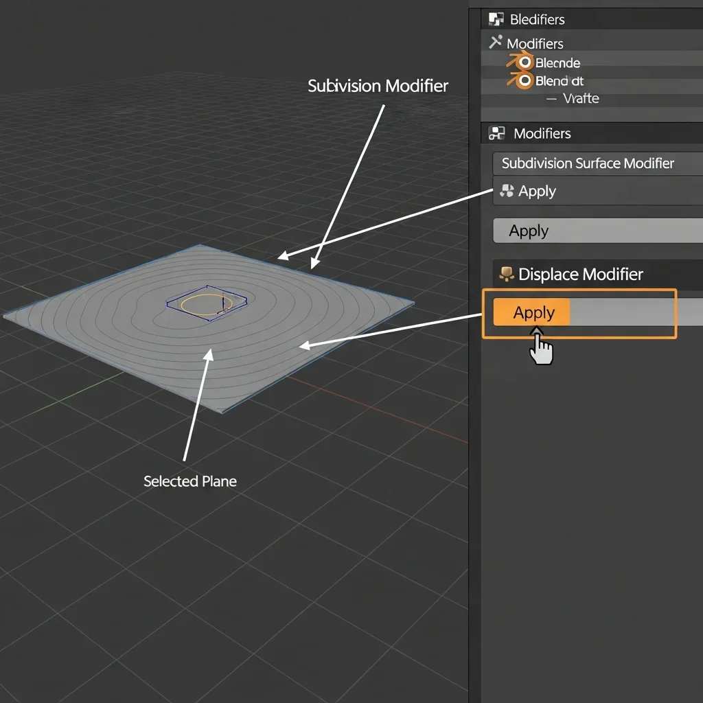 Apply the Displacement Modifier