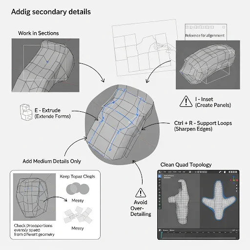 Add Secondary Details Without Breaking the Mesh