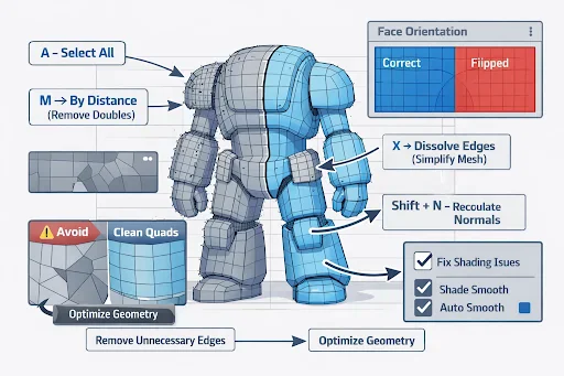 Optimize the Mesh for Performance and Clean Output