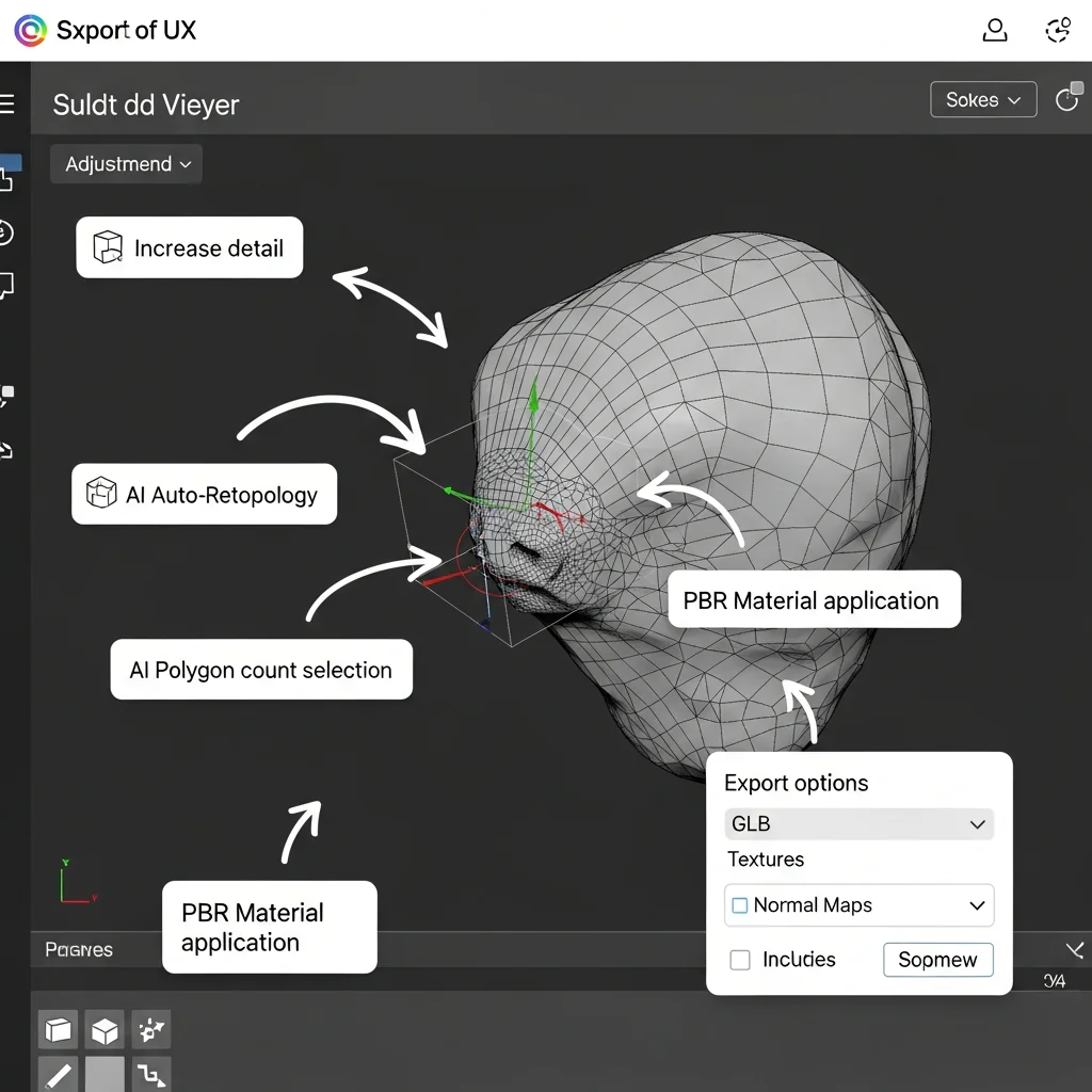 Preview, Adjust, and Optimize the Model in Tripo3D
