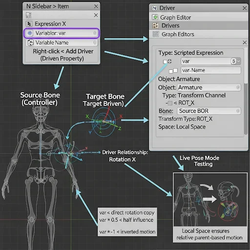 Python Driver & Bone Transform