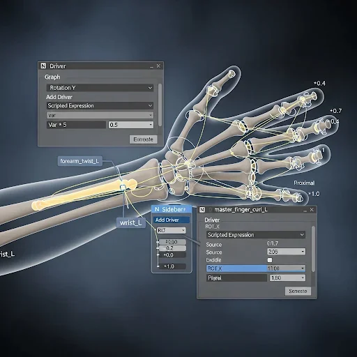 One Bone Driving Multiple Bones