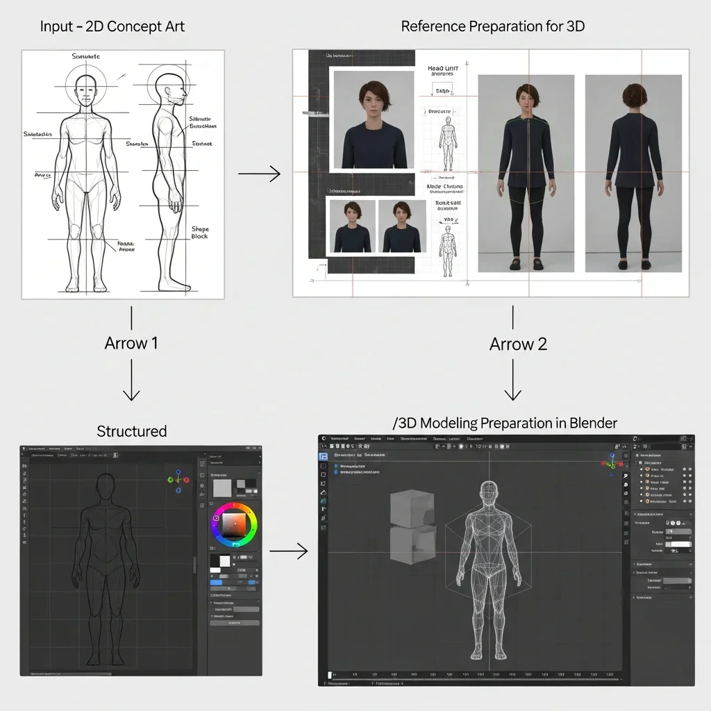 Prepare Your 2D Concept Art for 3D Modeling