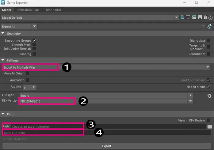 Final Rig Export and Game Engine Integration