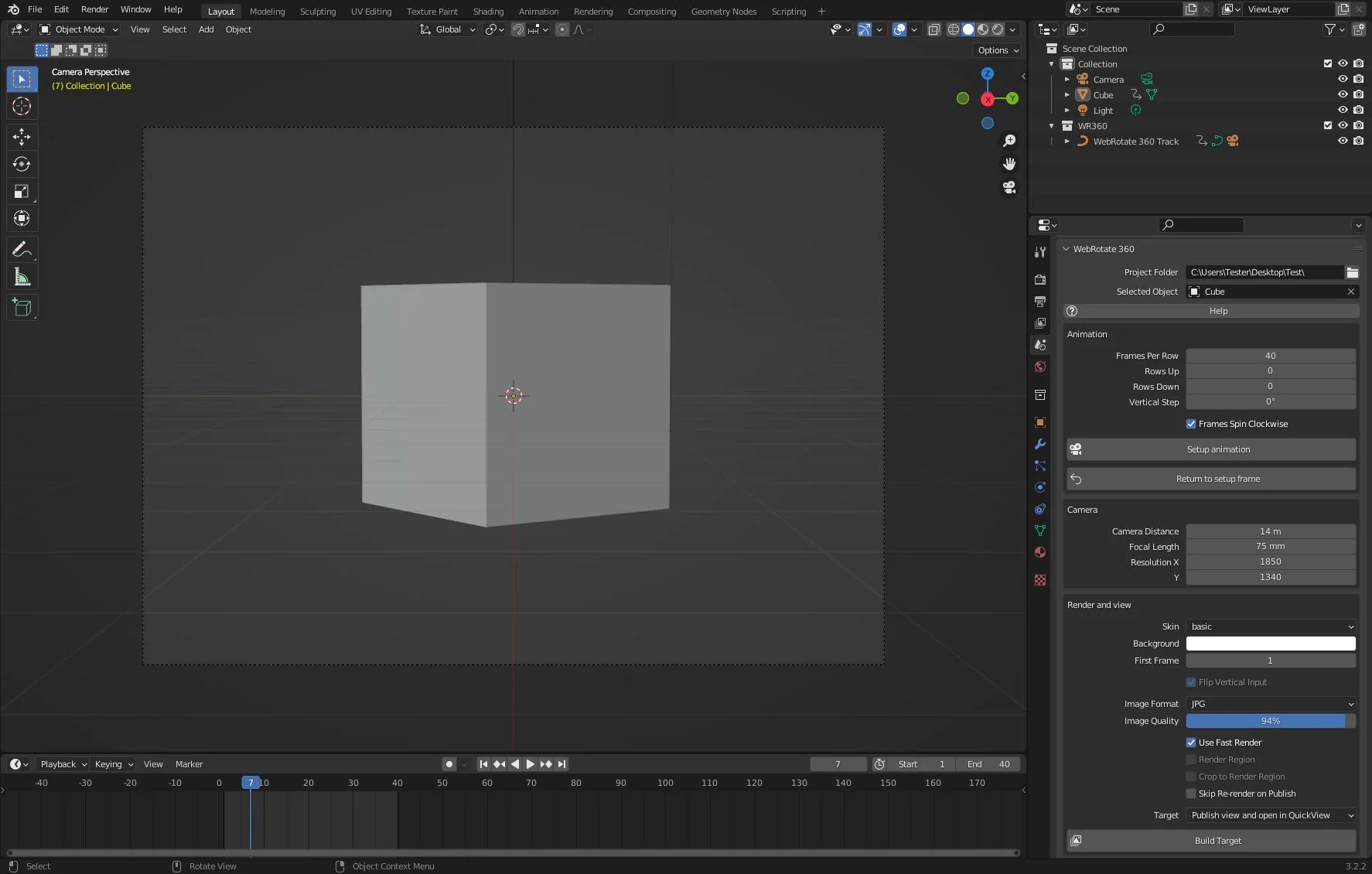 Create a 360° Turntable Animation