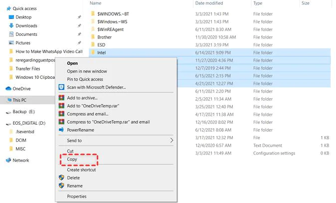 Keep a Backup of the Original File