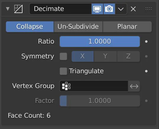 Reduce Polygon Count in Blender