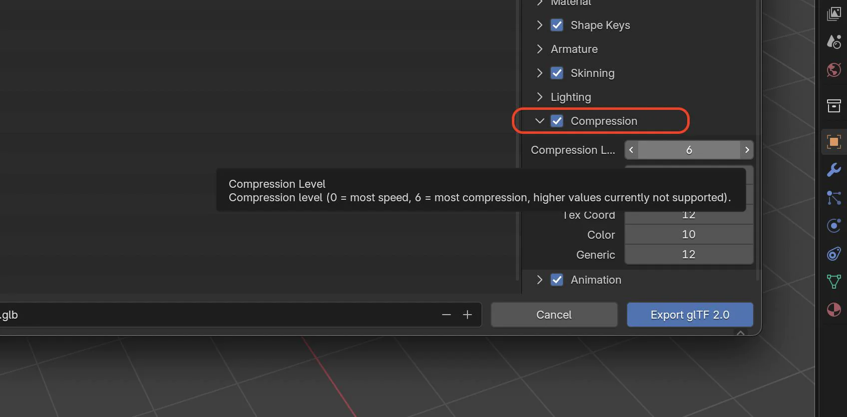 Apply GLB Compression After Cleanup
