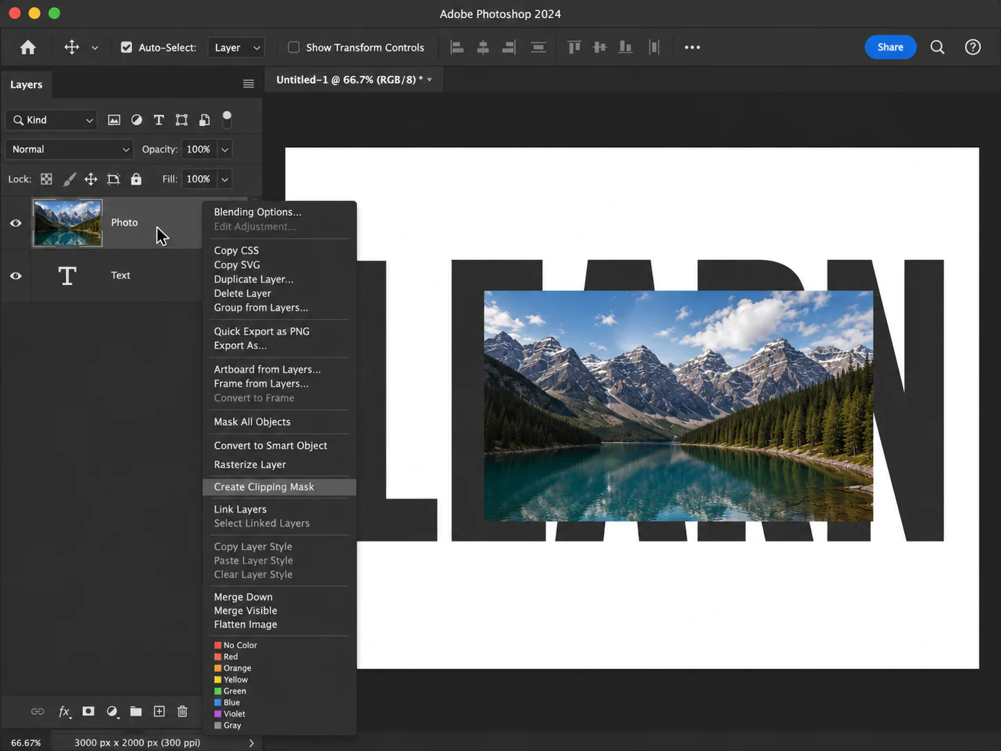 Right‑Click Context Menu