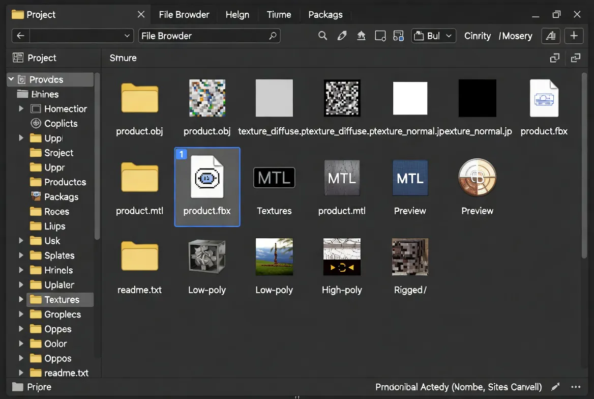 Find and Select the Model File