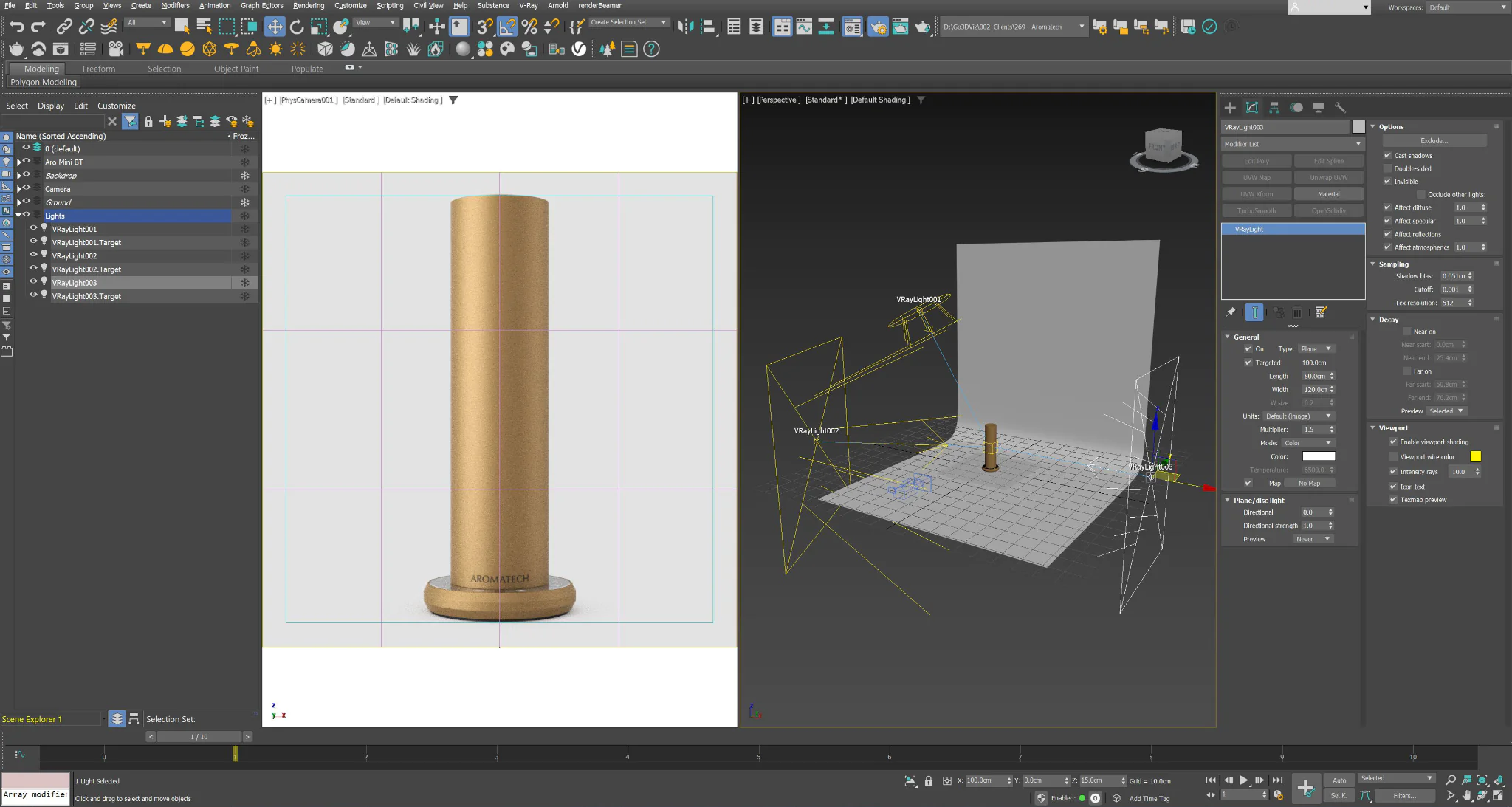 Set Up Product Lighting