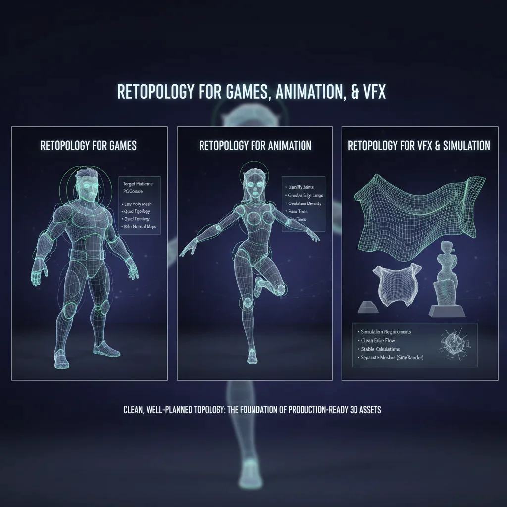 Retopology for Games, Animation, and VFX